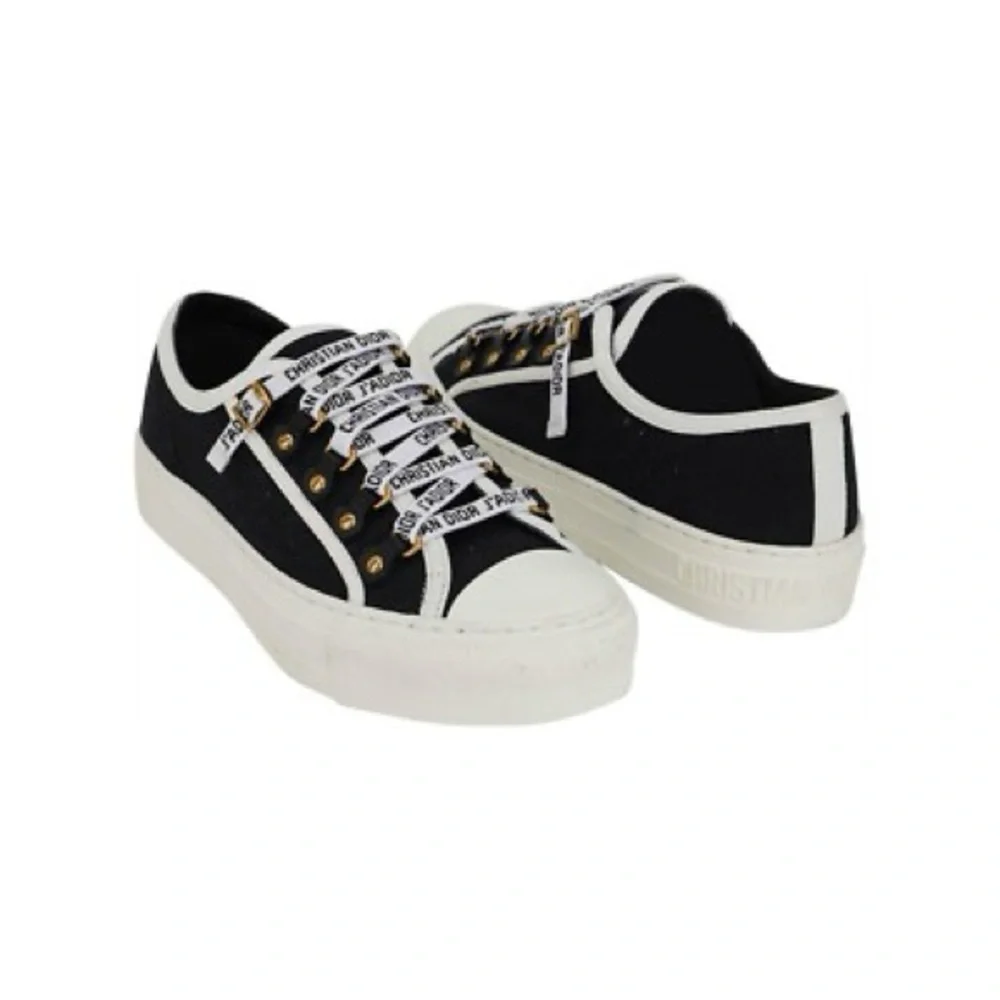 Dior Black and White Low-Top Sneakers - Picture 1 of 10